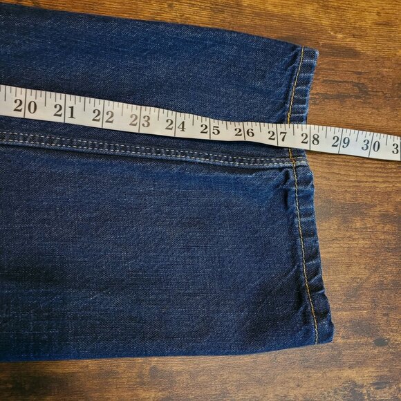 Levi's Jeans 44x30 Measures 42x28 Relaxed Straight 559 Medium Dark Wash Western - Picture 9 of 10